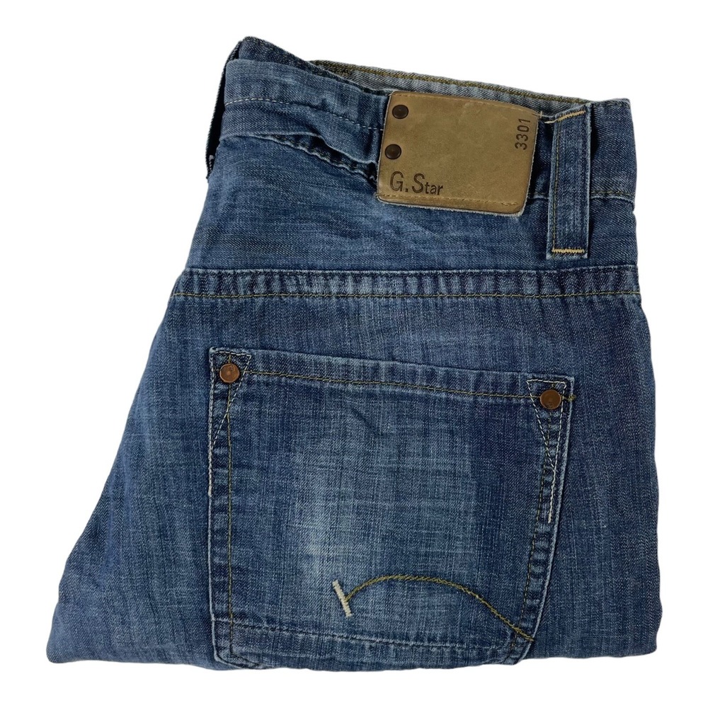 G-Star Raw Lightweight 3301 Denim Mens Jeans Size 32x32 Excellent